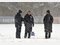 Dick eingepackt gab Otto Rehhagel im dichten Berliner Schneetreiben nach mehr als elf Jahren sein Comeback auf einem Bundesliga-Trainingsplatz.